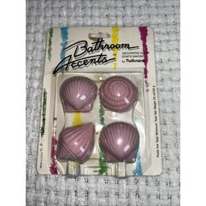 Vintage Collectible Bathroom Accents 4 Shell Fashion Decorative Soap Small